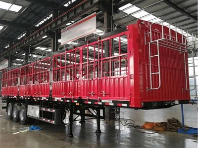 Poluprikolica s 3 osovine i ogradom